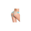 Culotte ouverte bleue turquoise ornements façon cage 